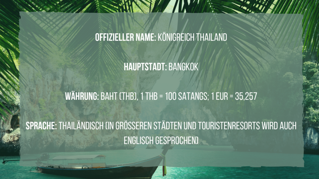 Thailand Reiseplanung