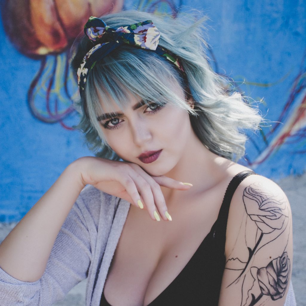 blaue haare